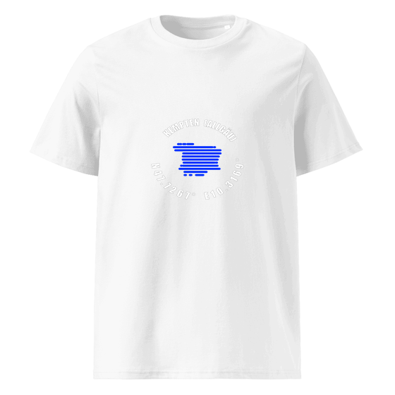 Kempten (Allgäu) T-Shirt mit Minimal Coordinates-Design (Weiß)