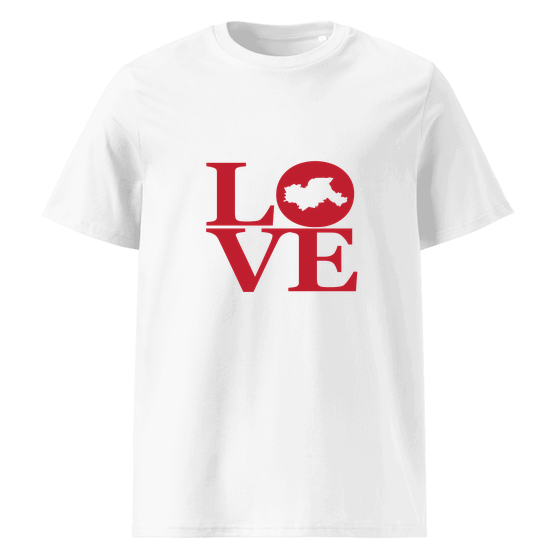 Kerpen T-Shirt mit Love-Design (Weiß)