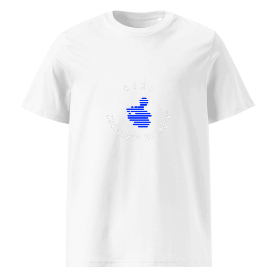 Kiel T-Shirt mit Minimal Coordinates-Design (Weiß)
