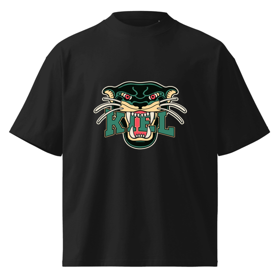 Kiel T-Shirt mit Panther-Design (Schwarz)