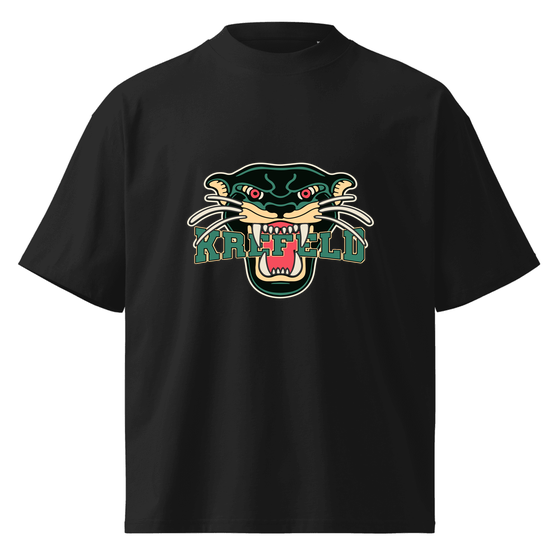 Krefeld T-Shirt mit Panther-Design (Schwarz)