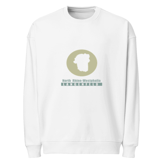 Langenfeld Sweatshirt mit Minimal Moon-Design (Weiß)