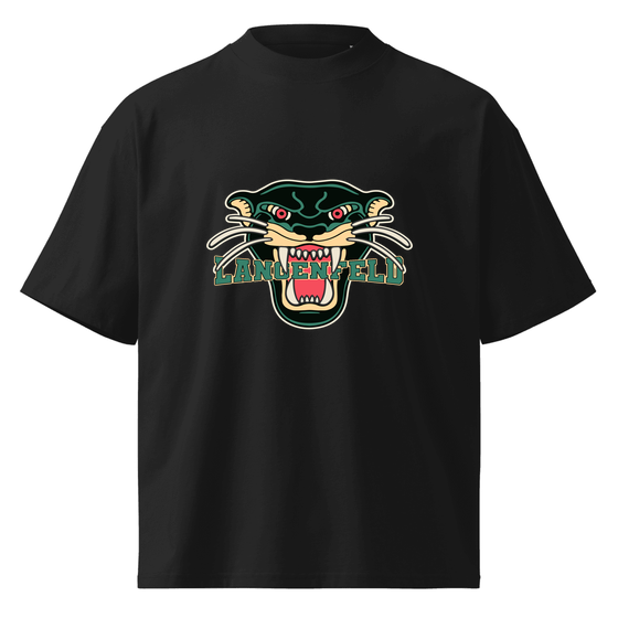 Langenfeld T-Shirt mit Panther-Design (Schwarz)