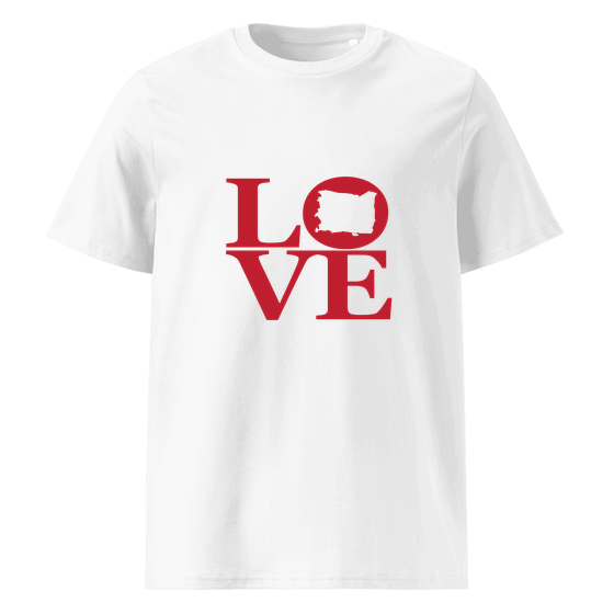 Langenhagen T-Shirt mit Love-Design (Weiß)