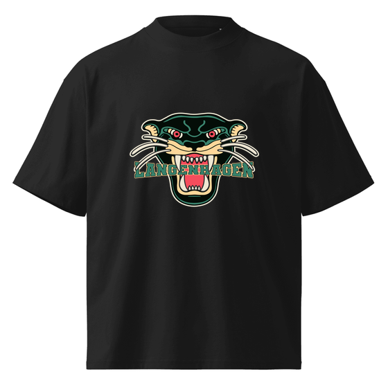 Langenhagen T-Shirt mit Panther-Design (Schwarz)