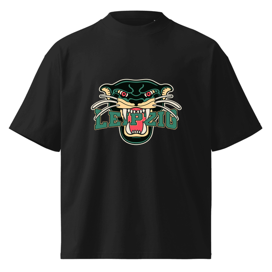 Leipzig T-Shirt mit Panther-Design (Schwarz)