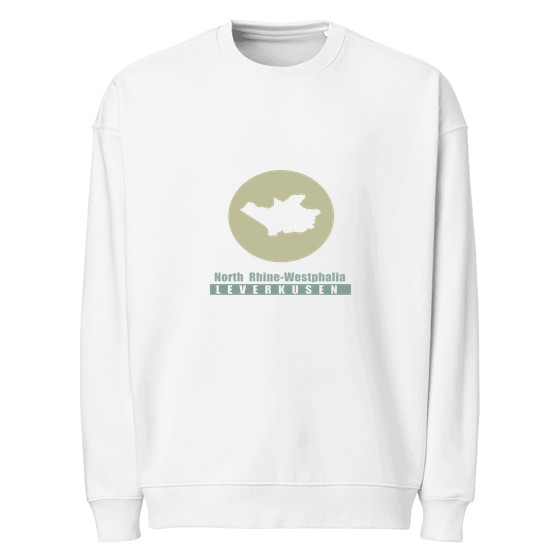 Leverkusen Sweatshirt mit Minimal Moon-Design (Weiß)