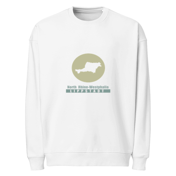 Lippstadt Sweatshirt mit Minimal Moon-Design (Weiß)