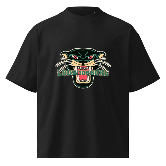 Ludwigsburg T-Shirt mit Panther-Design (Schwarz)