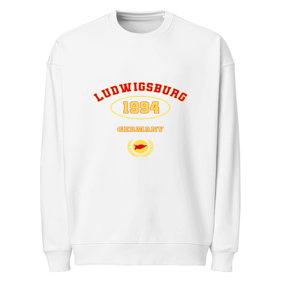 Ludwigsburg Sweatshirt mit University 1994-Design (Weiß)