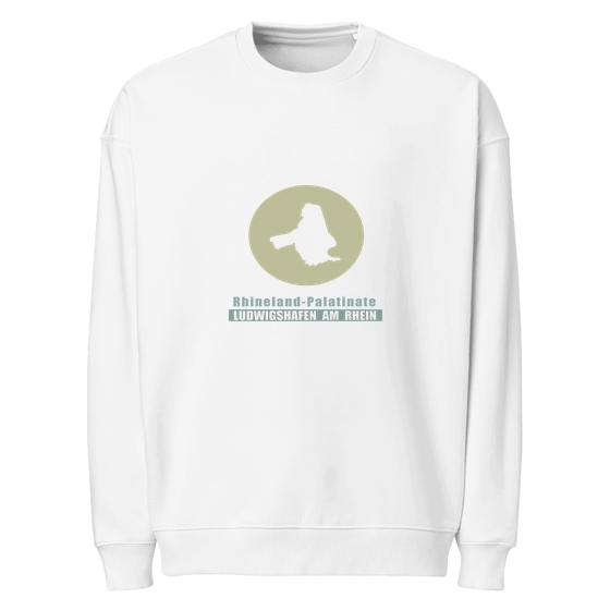 Ludwigshafen am Rhein Sweatshirt mit Minimal Moon-Design (Weiß)