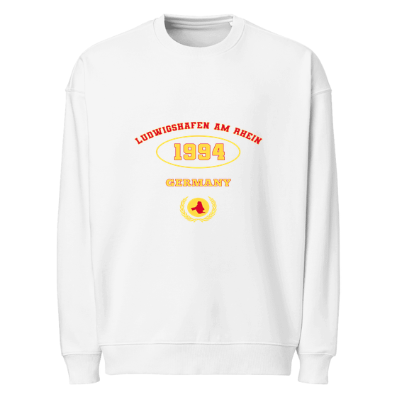 Ludwigshafen am Rhein Sweatshirt mit University 1994-Design (Weiß)
