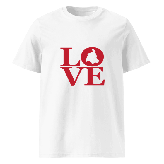 Magdeburg T-Shirt mit Love-Design (Weiß)