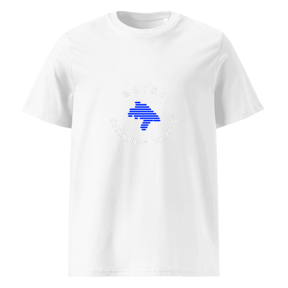 Mainz T-Shirt mit Minimal Coordinates-Design (Weiß)