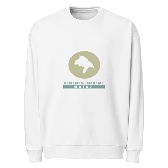 Mainz Sweatshirt mit Minimal Moon-Design (Weiß)