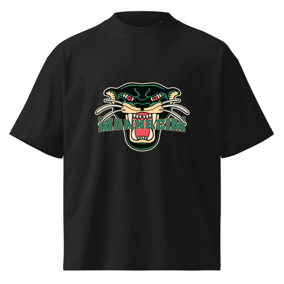 Mannheim T-Shirt mit Panther-Design (Schwarz)