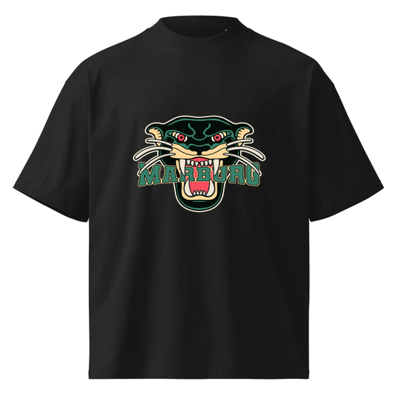 Marburg T-Shirt mit Panther-Design (Schwarz)