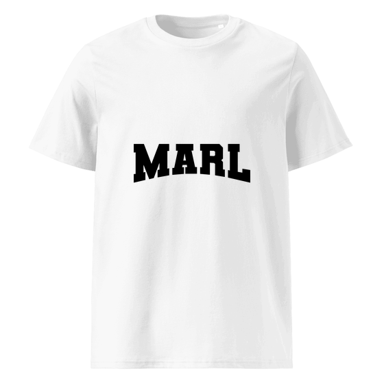 Marl T-Shirt mit Varsity17-Design (Weiß)