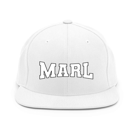 Marl Cap mit Varsity4-Design (Weiß)