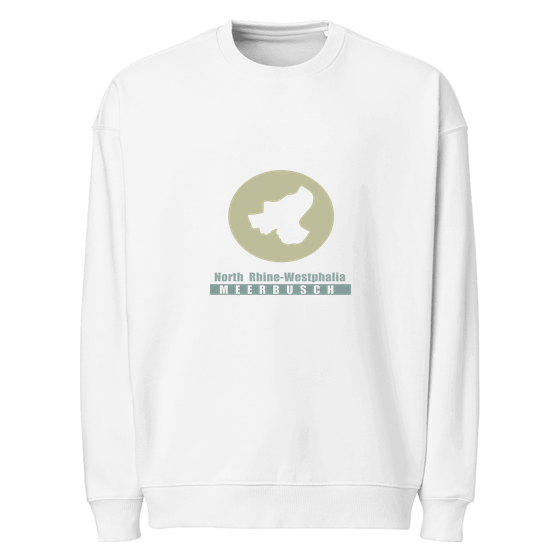 Meerbusch Sweatshirt mit Minimal Moon-Design (Weiß)
