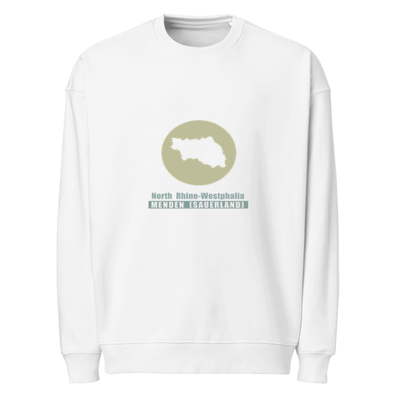 Menden (Sauerland) Sweatshirt mit Minimal Moon-Design (Weiß)