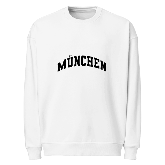 München Sweatshirt mit Varsity3-Design (Weiß)