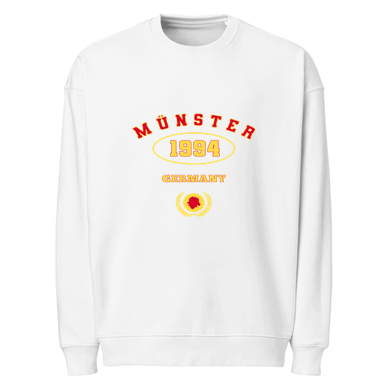 Münster Sweatshirt mit University 1994-Design (Weiß)