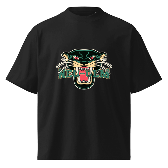 Neu-Ulm T-Shirt mit Panther-Design (Schwarz)