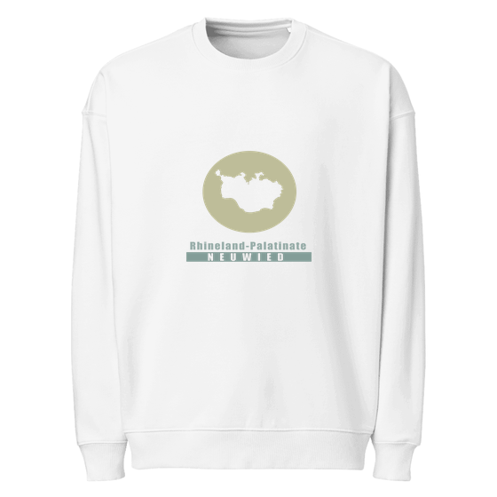 Neuwied Sweatshirt mit Minimal Moon-Design (Weiß)