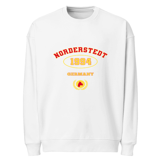 Norderstedt Sweatshirt mit University 1994-Design (Weiß)