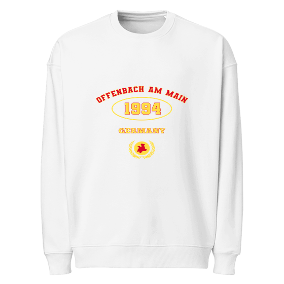 Offenbach am Main Sweatshirt mit University 1994-Design (Weiß)
