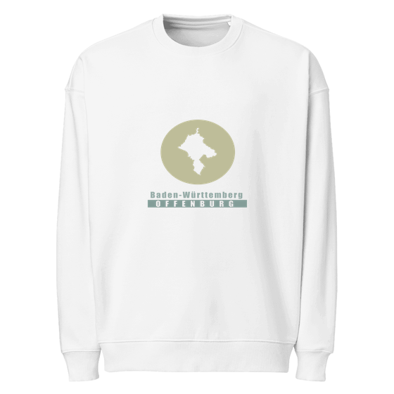 Offenburg Sweatshirt mit Minimal Moon-Design (Weiß)