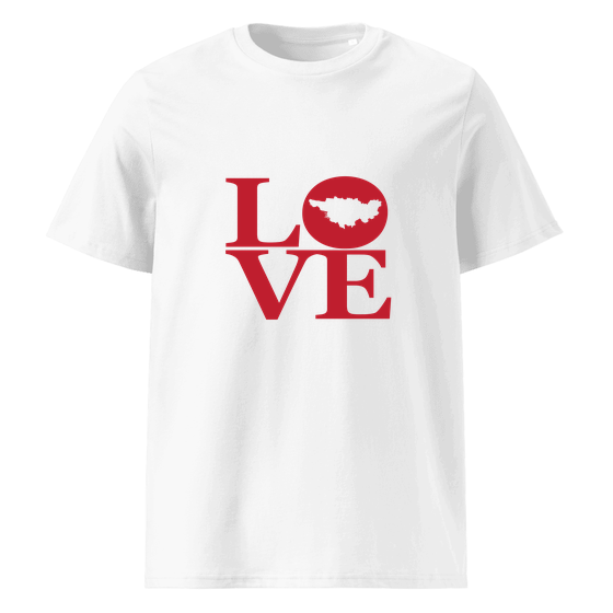 Passau T-Shirt mit Love-Design (Weiß)