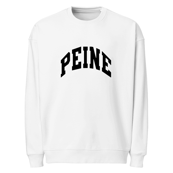 Peine Sweatshirt mit Varsity3-Design (Weiß)