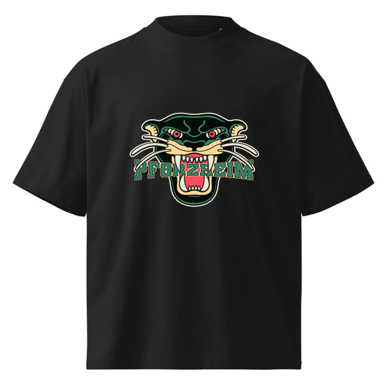 Pforzheim T-Shirt mit Panther-Design (Schwarz)