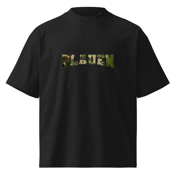 Plauen T-Shirt mit Camouflage-Design (Schwarz)