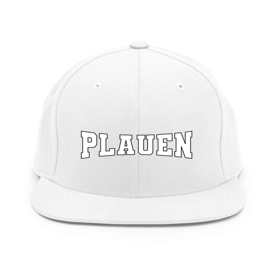 Plauen Cap mit Varsity4-Design (Weiß)