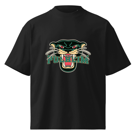 Pulheim T-Shirt mit Panther-Design (Schwarz)