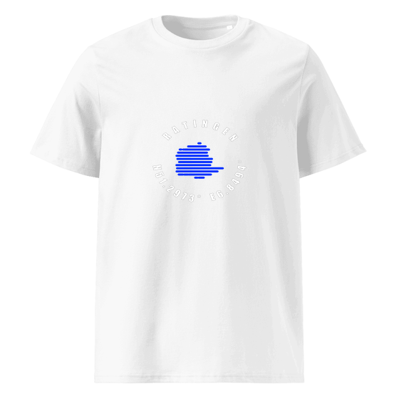 Ratingen T-Shirt mit Minimal Coordinates-Design (Weiß)