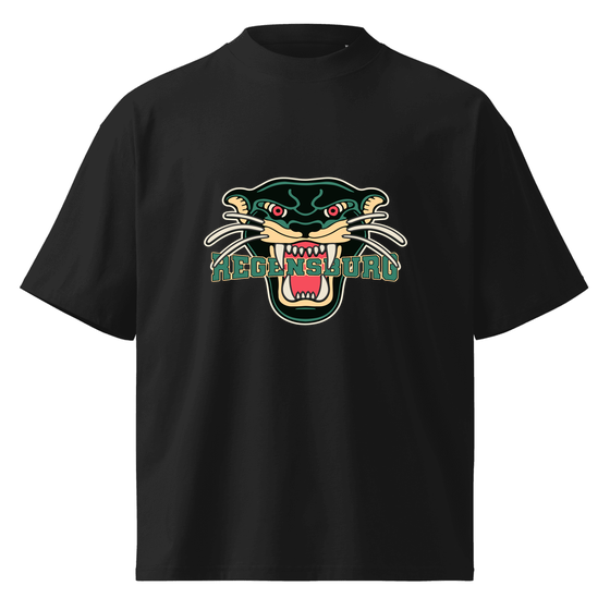 Regensburg T-Shirt mit Panther-Design (Schwarz)