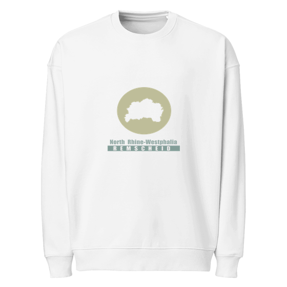 Remscheid Sweatshirt mit Minimal Moon-Design (Weiß)