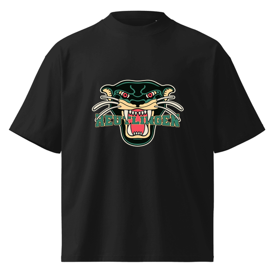 Reutlingen T-Shirt mit Panther-Design (Schwarz)