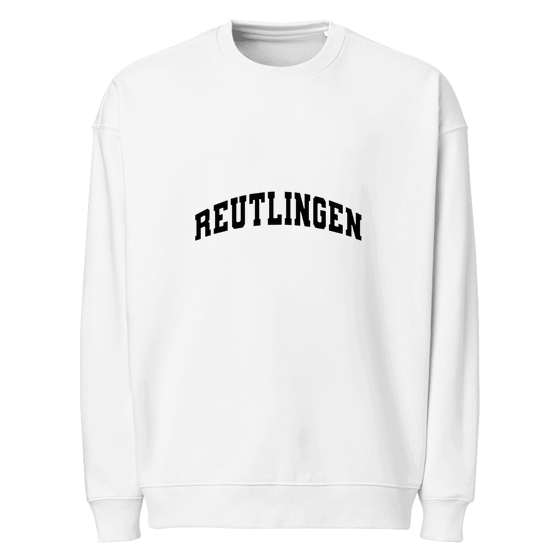 Reutlingen Sweatshirt mit Varsity3-Design (Weiß)
