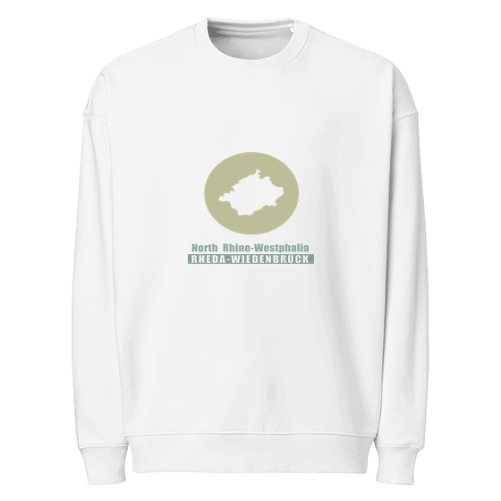 Rheda-Wiedenbrück Sweatshirt mit Minimal Moon-Design (Weiß)