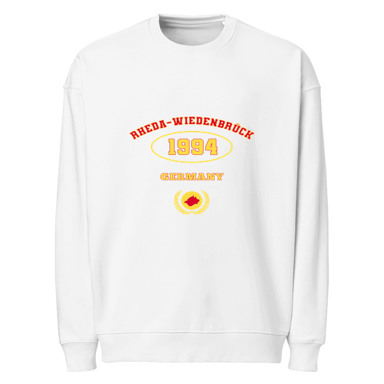 Rheda-Wiedenbrück Sweatshirt mit University 1994-Design (Weiß)