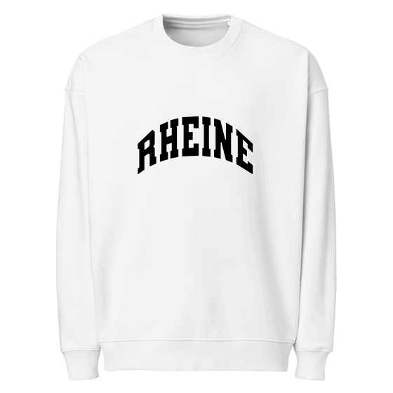 Rheine Sweatshirt mit Varsity3-Design (Weiß)
