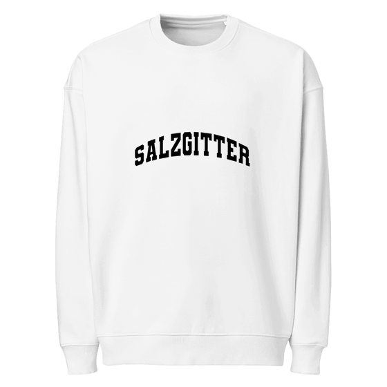 Salzgitter Sweatshirt mit Varsity3-Design (Weiß)