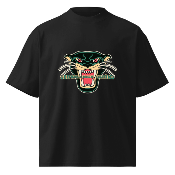 Schwäbisch Gmünd T-Shirt mit Panther-Design (Schwarz)