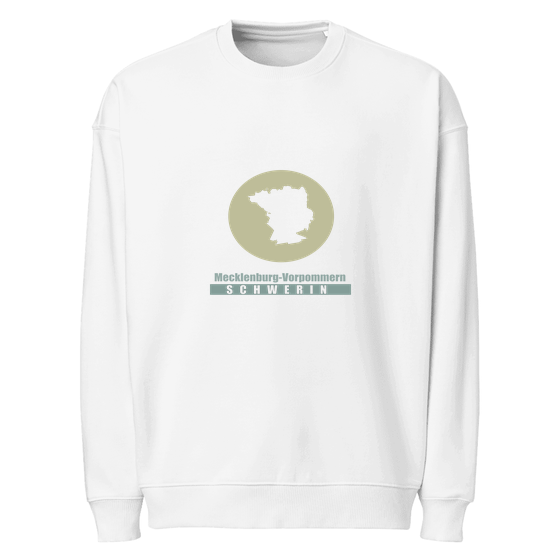 Schwerin Sweatshirt mit Minimal Moon-Design (Weiß)