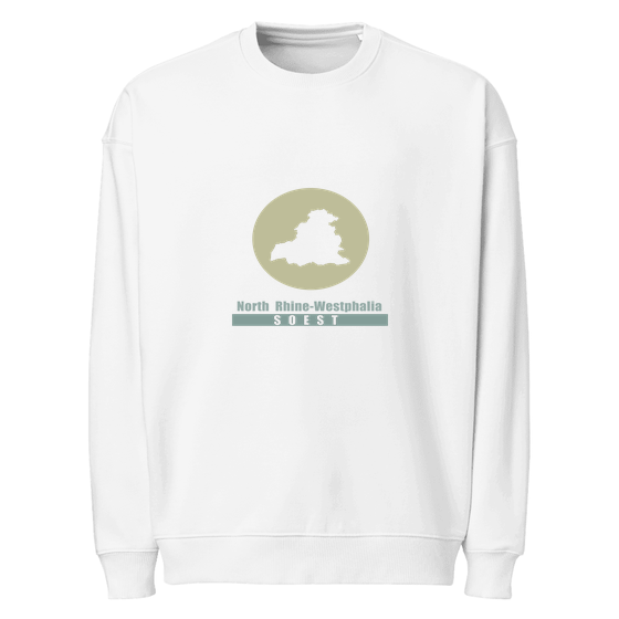 Soest Sweatshirt mit Minimal Moon-Design (Weiß)